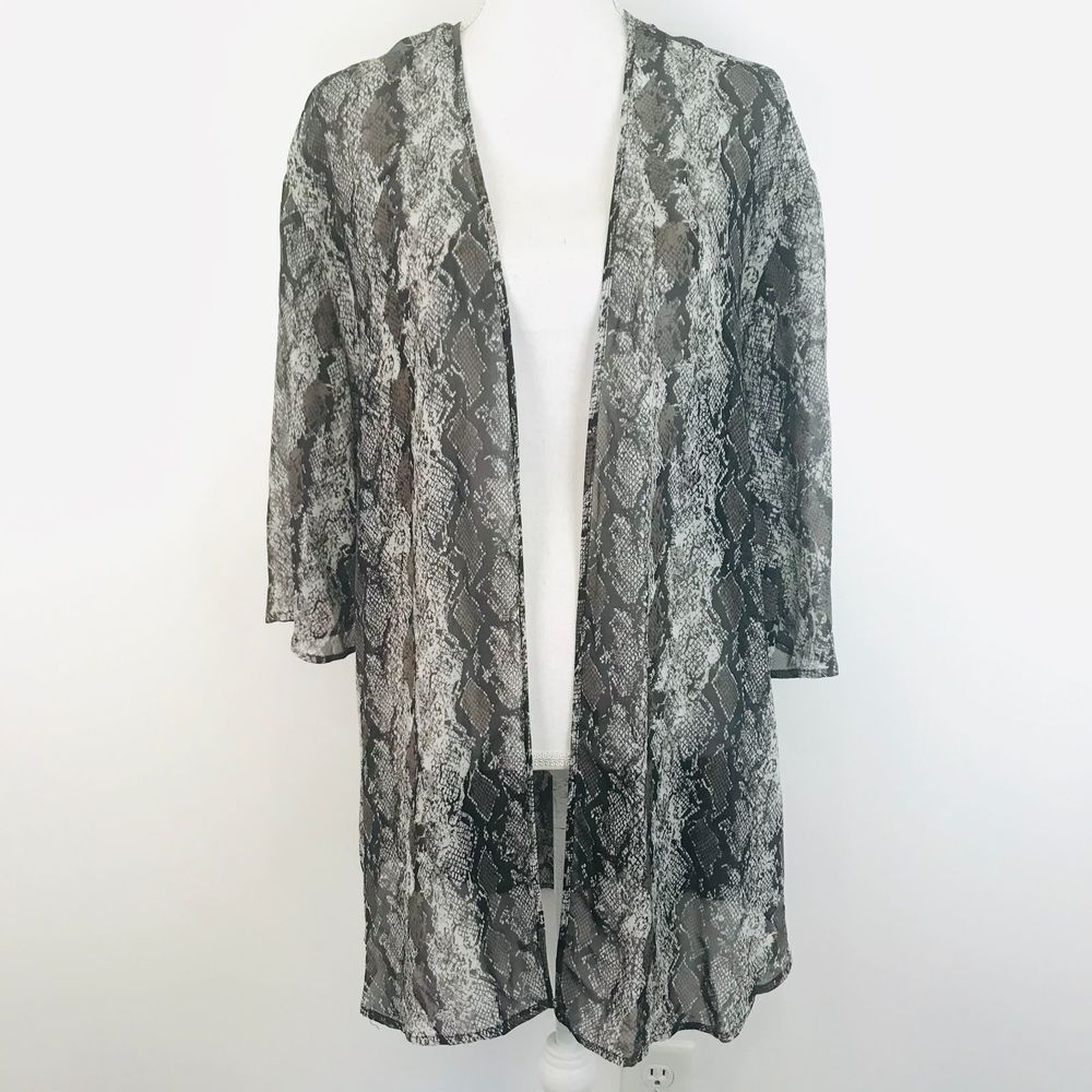 NWT Band of Gypsies Snakeskin Kimono XS